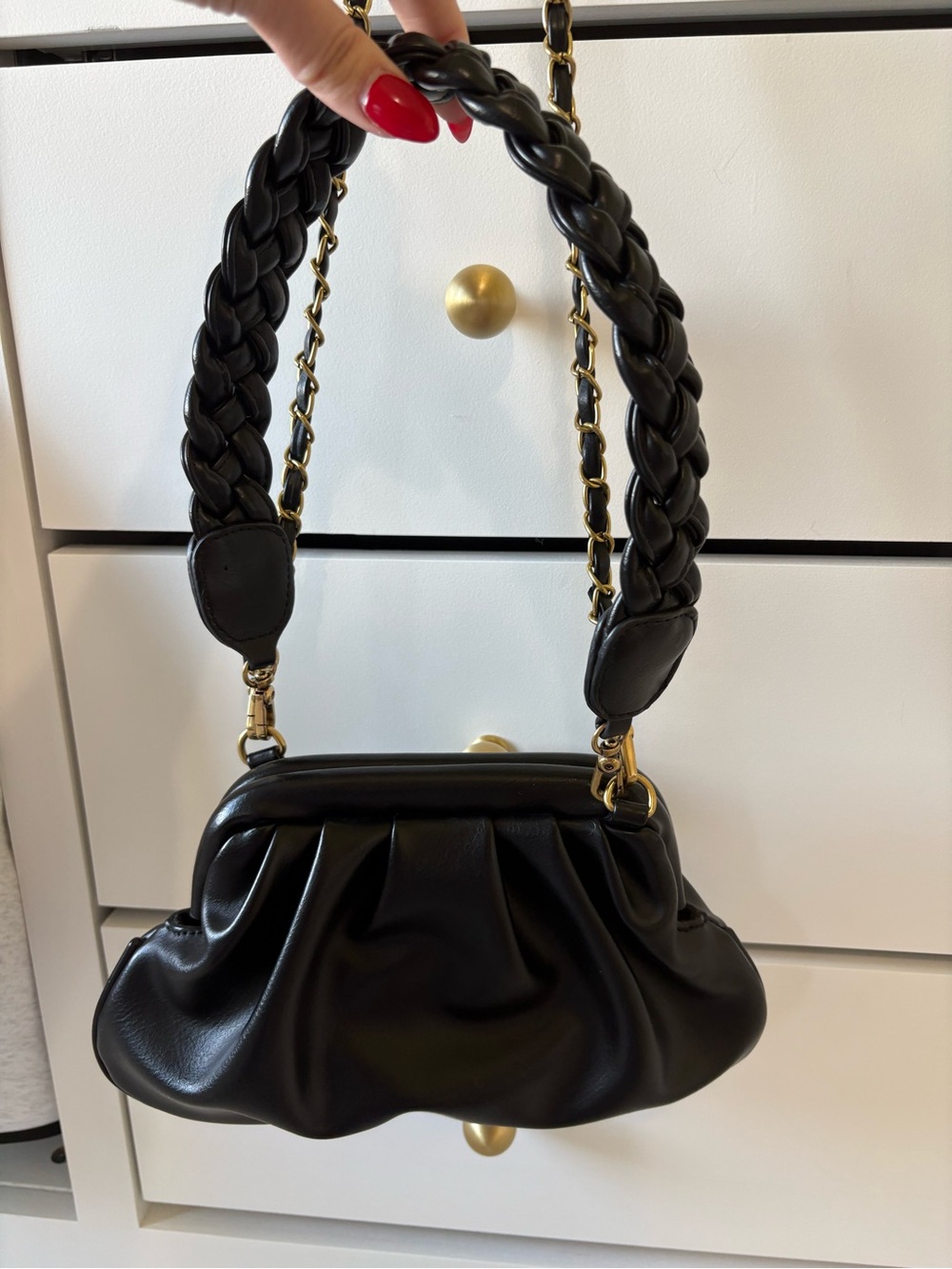 Anthropologie black bag - Picture 3 of 5